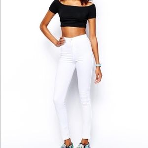 American apparel easy jeans in white